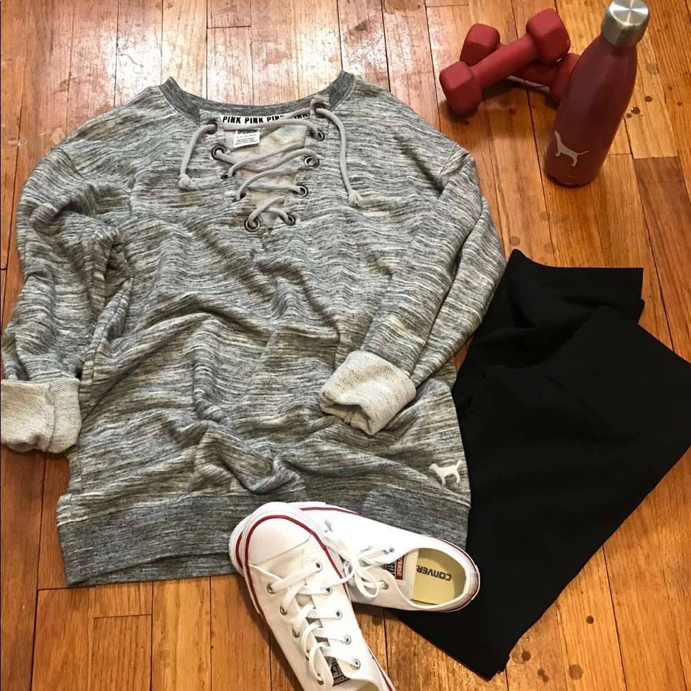 Victoria’s Secret PINK Lace up Campus Crew